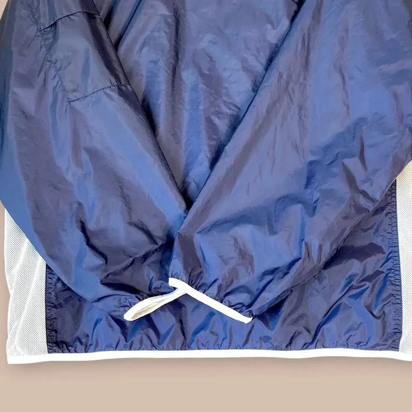 Wilson Lightweight Golf Winbreaker Rain Jacket Zip Up Size XL Navy White Lined - Picture 7 of 12